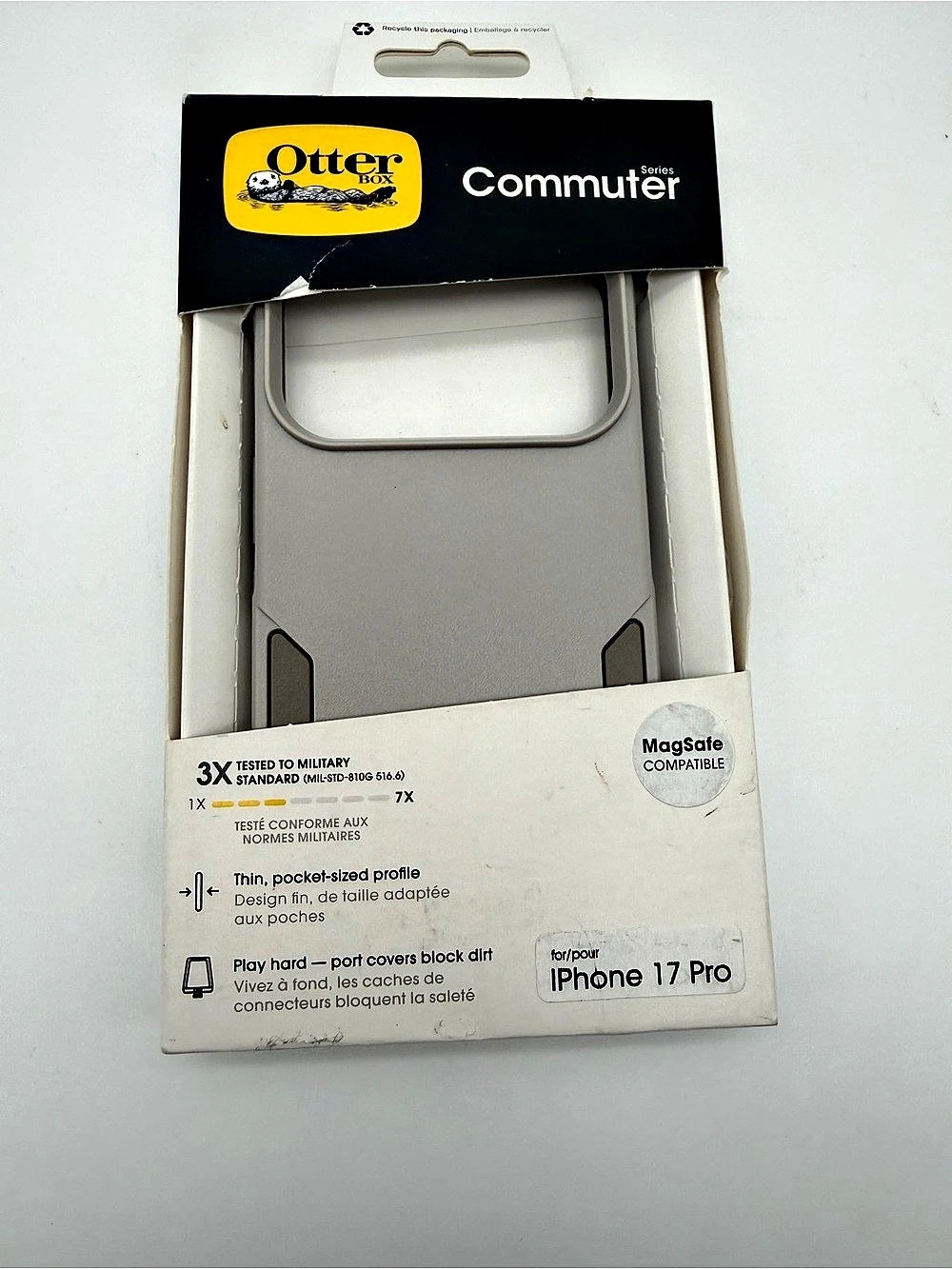 OtterBox Commuter Series iPhone 17 Pro Gray Case NWT
